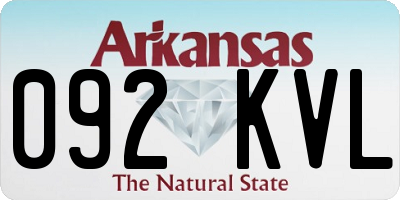 AR license plate 092KVL