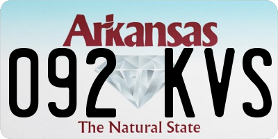 AR license plate 092KVS
