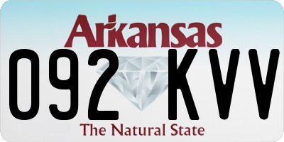 AR license plate 092KVV