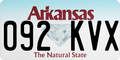 AR license plate 092KVX