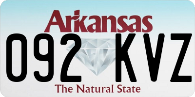 AR license plate 092KVZ