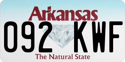 AR license plate 092KWF