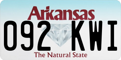 AR license plate 092KWI