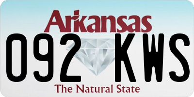 AR license plate 092KWS