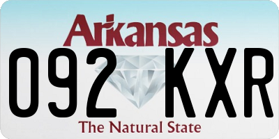 AR license plate 092KXR