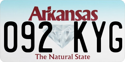 AR license plate 092KYG