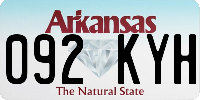 AR license plate 092KYH
