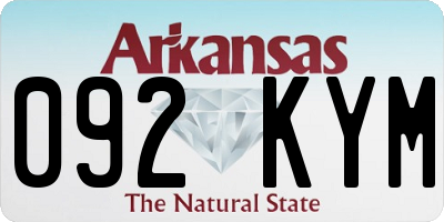 AR license plate 092KYM
