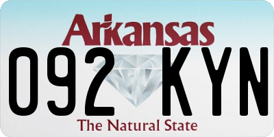 AR license plate 092KYN