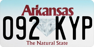 AR license plate 092KYP