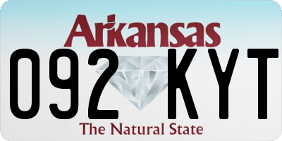 AR license plate 092KYT