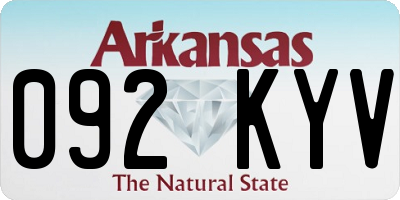 AR license plate 092KYV