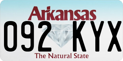AR license plate 092KYX