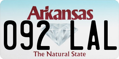 AR license plate 092LAL