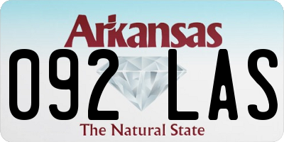 AR license plate 092LAS
