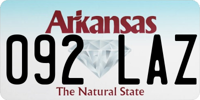 AR license plate 092LAZ