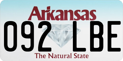 AR license plate 092LBE