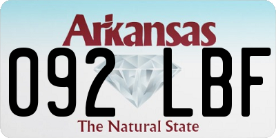 AR license plate 092LBF