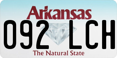 AR license plate 092LCH