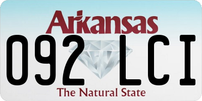 AR license plate 092LCI