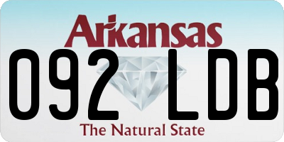 AR license plate 092LDB
