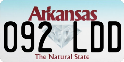 AR license plate 092LDD
