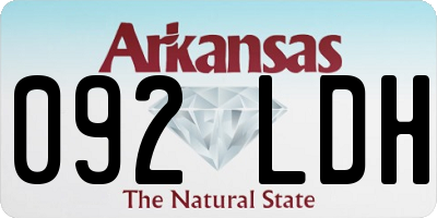 AR license plate 092LDH