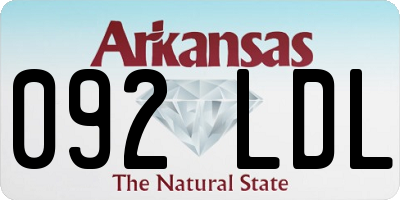 AR license plate 092LDL