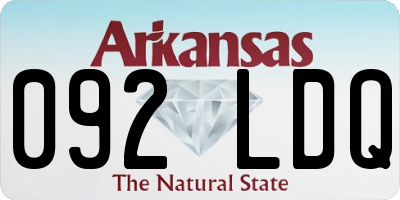 AR license plate 092LDQ
