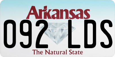 AR license plate 092LDS