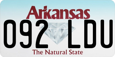 AR license plate 092LDU