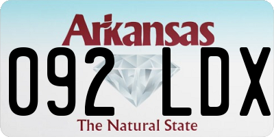 AR license plate 092LDX