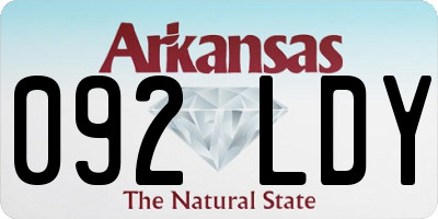 AR license plate 092LDY
