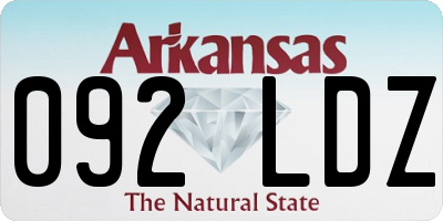 AR license plate 092LDZ