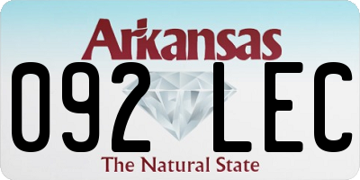 AR license plate 092LEC