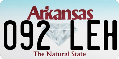 AR license plate 092LEH