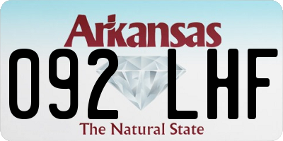 AR license plate 092LHF