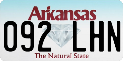 AR license plate 092LHN