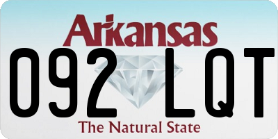 AR license plate 092LQT