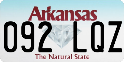 AR license plate 092LQZ