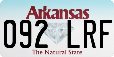 AR license plate 092LRF