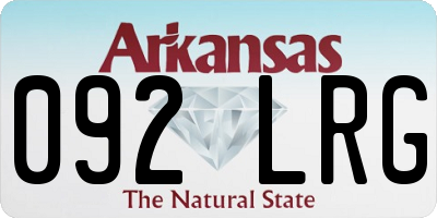 AR license plate 092LRG
