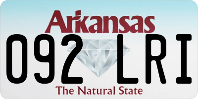 AR license plate 092LRI