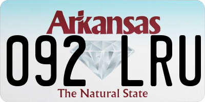 AR license plate 092LRU