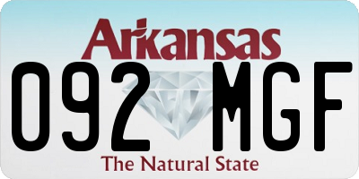 AR license plate 092MGF