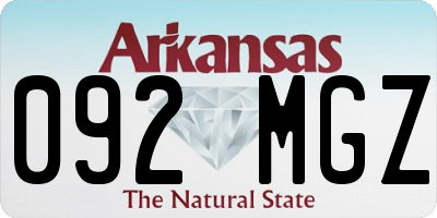 AR license plate 092MGZ