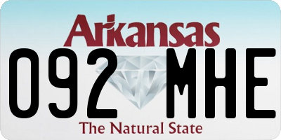 AR license plate 092MHE