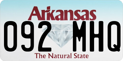 AR license plate 092MHQ