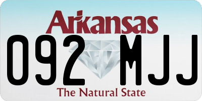 AR license plate 092MJJ