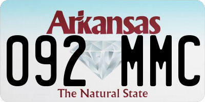 AR license plate 092MMC